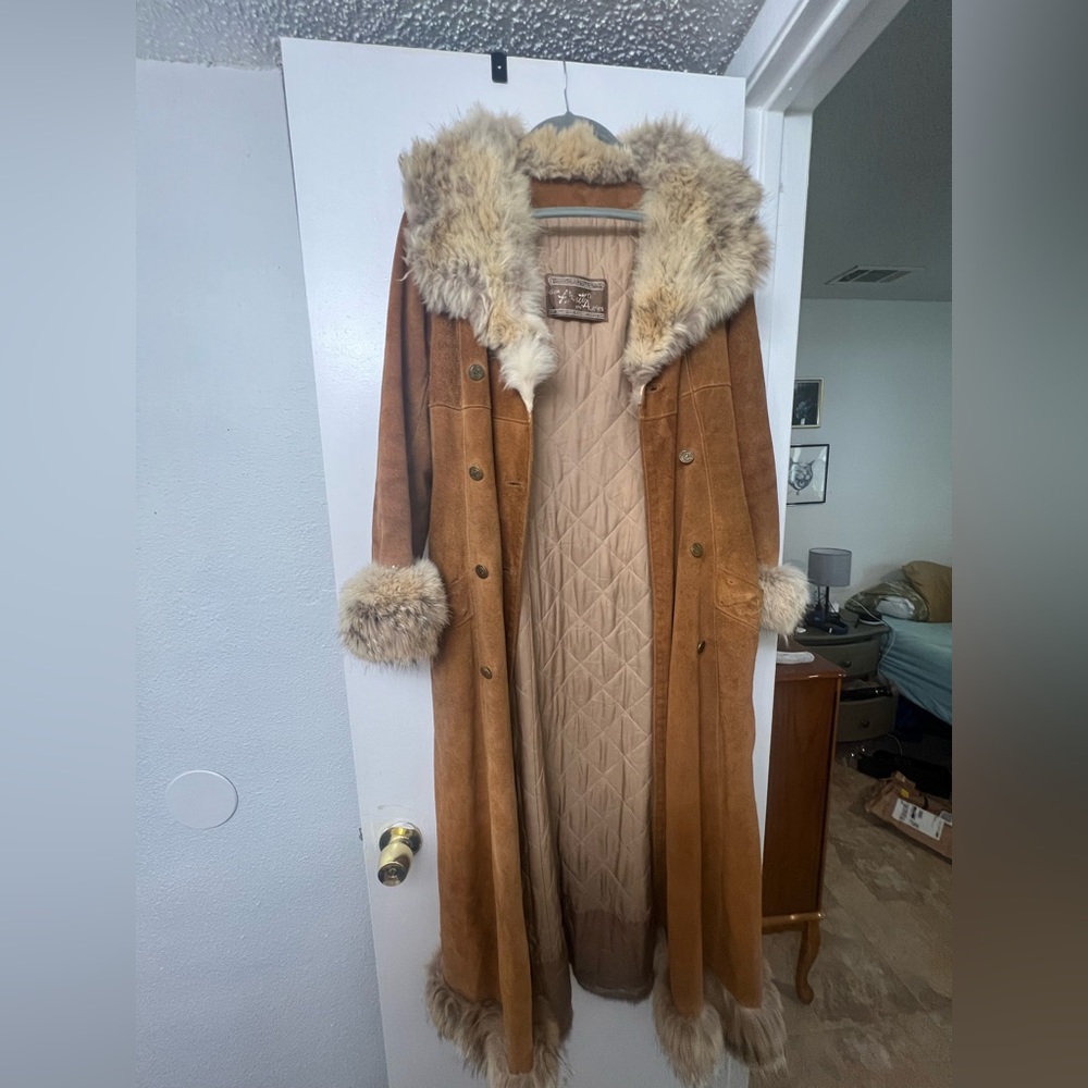 Vintage Real Fur and Suede Coat